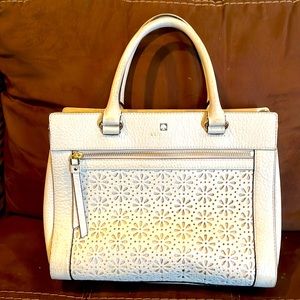 Kate Spade cream leather handbag